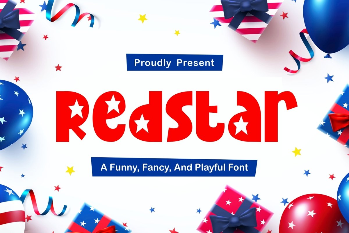 Redstar - Fancy and Funny Font example image 1