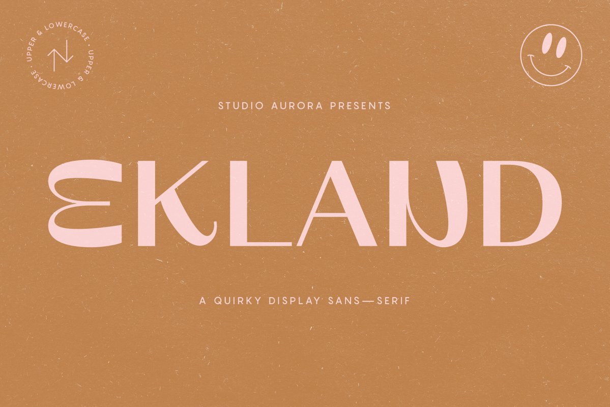 Ekland - Quirky Funky Display Font example image 1