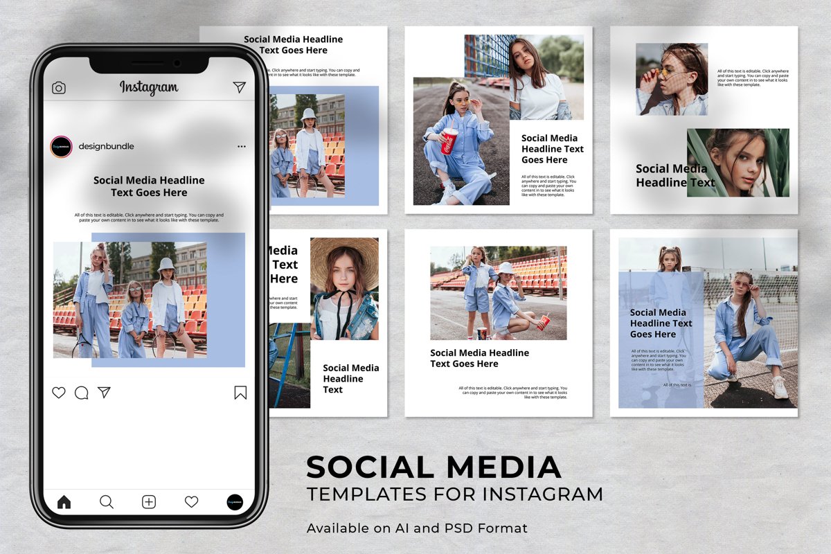 Fashion Instagram Social Media Template example image 1