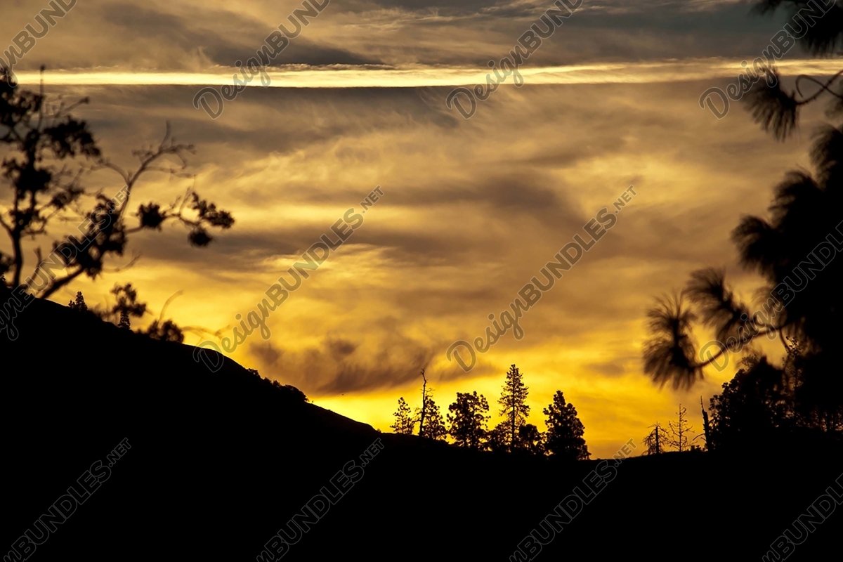 Stock Photo - Sunset over the mountains example image 1