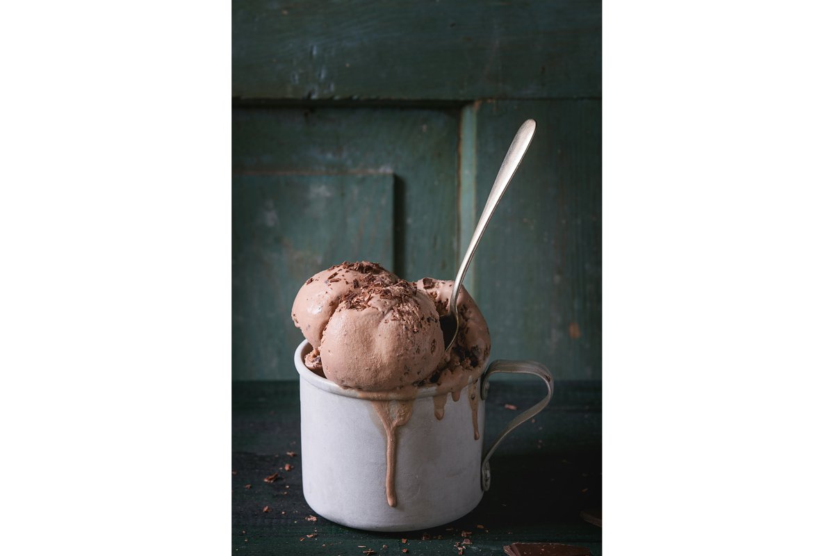 Mug with chocolate ice cream example image 1