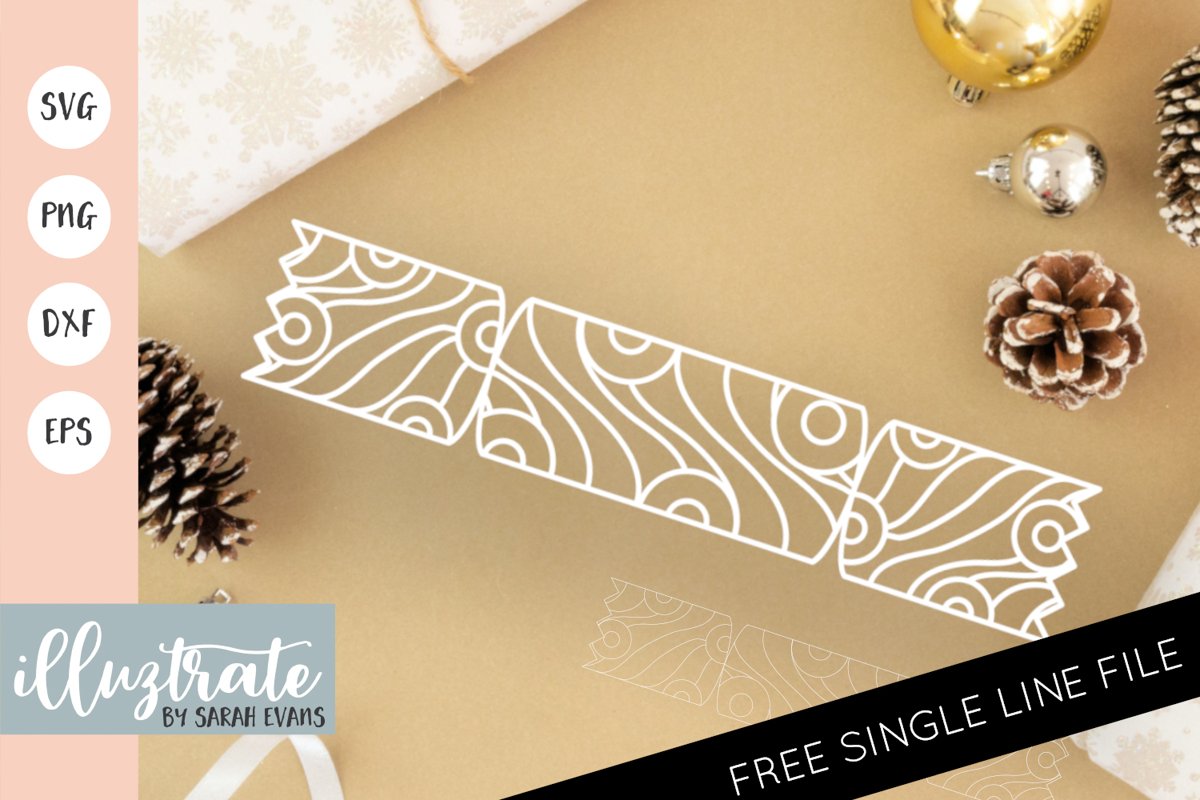 Christmas Cracker Mandala SVG | Christmas Mandala SVG File example image 1