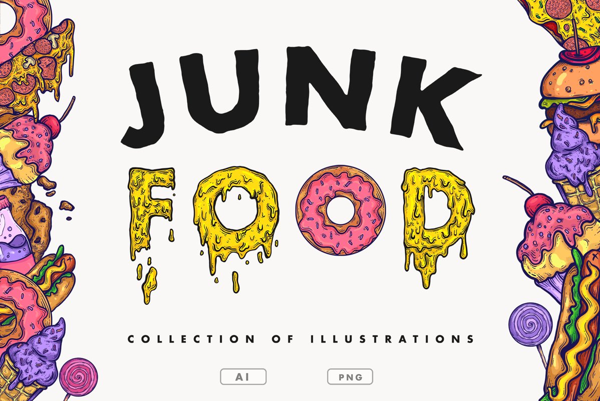 Vector Junk Food example image 1