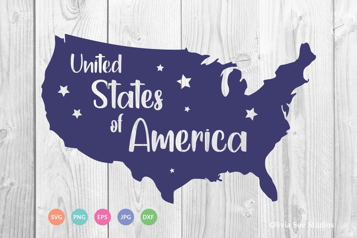 United Stated of America SVG Cut File example image 1