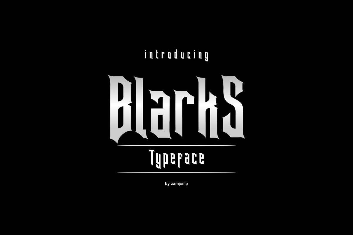 BLARKS DISPLAY FONT example image 1