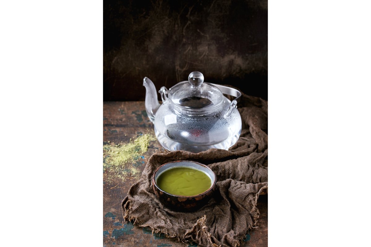 Cup of matcha tea example image 1