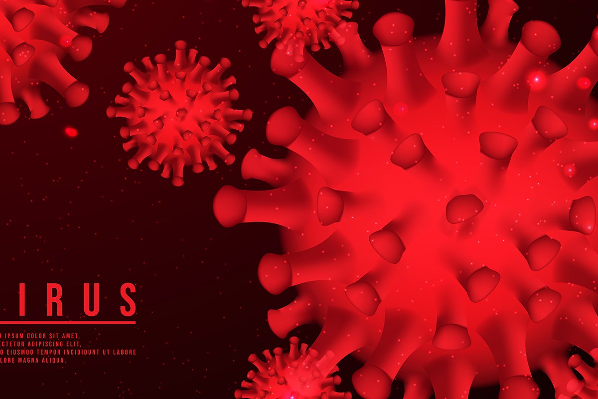 Background for asian flu outbreak and coronaviruses influenz example image 1
