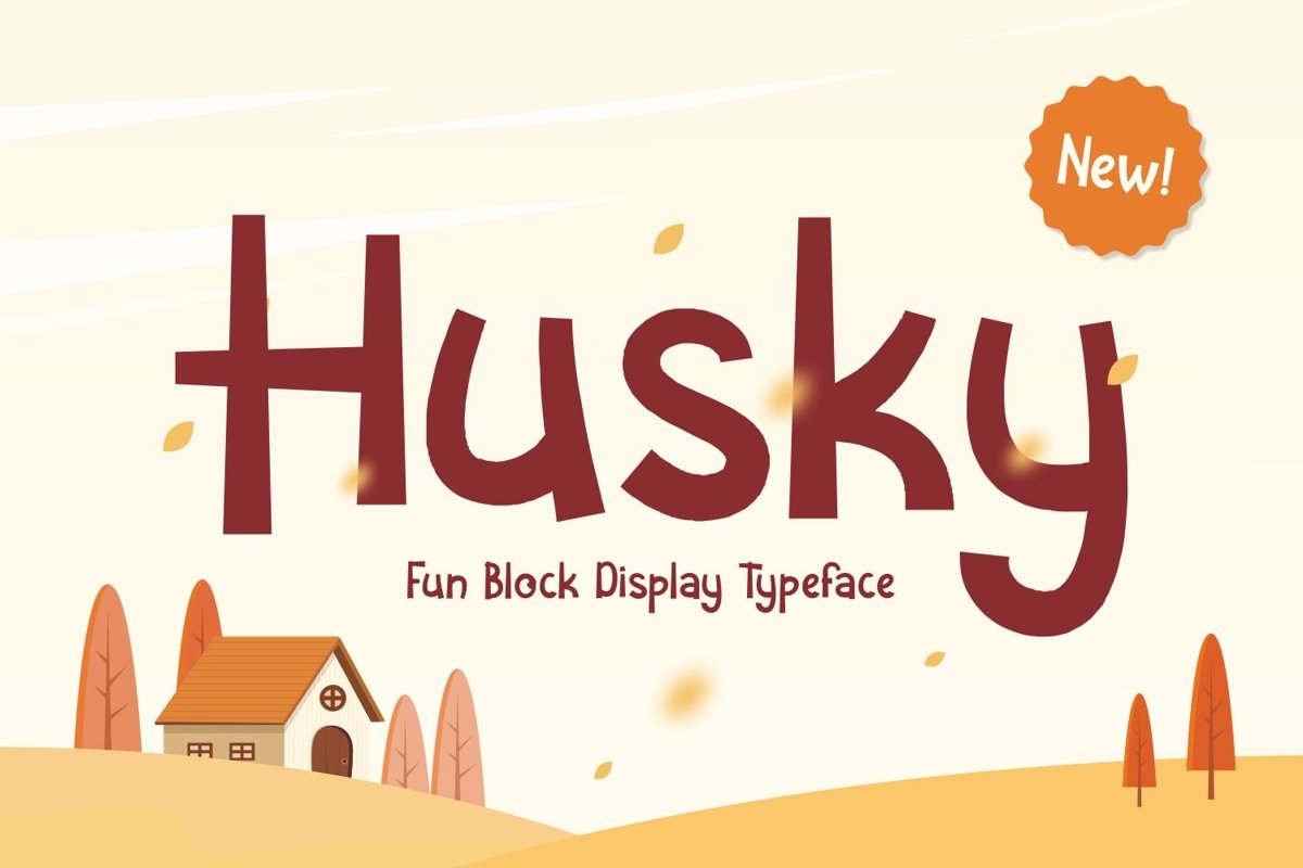 Husky - Fun Block Display Typeface example image 1