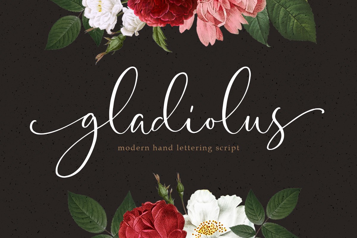 Gladiolus - Modern Calligraphy example image 1