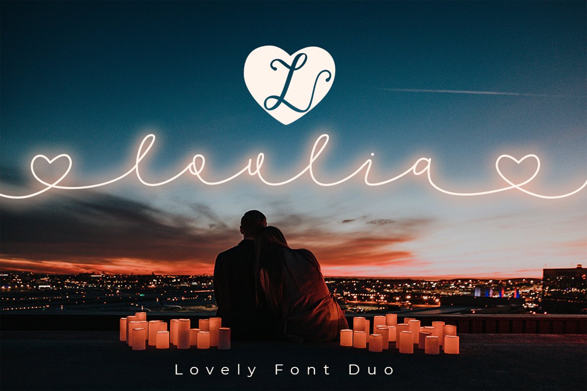 Lovlia | Script and Monogram Font Duo example image 1