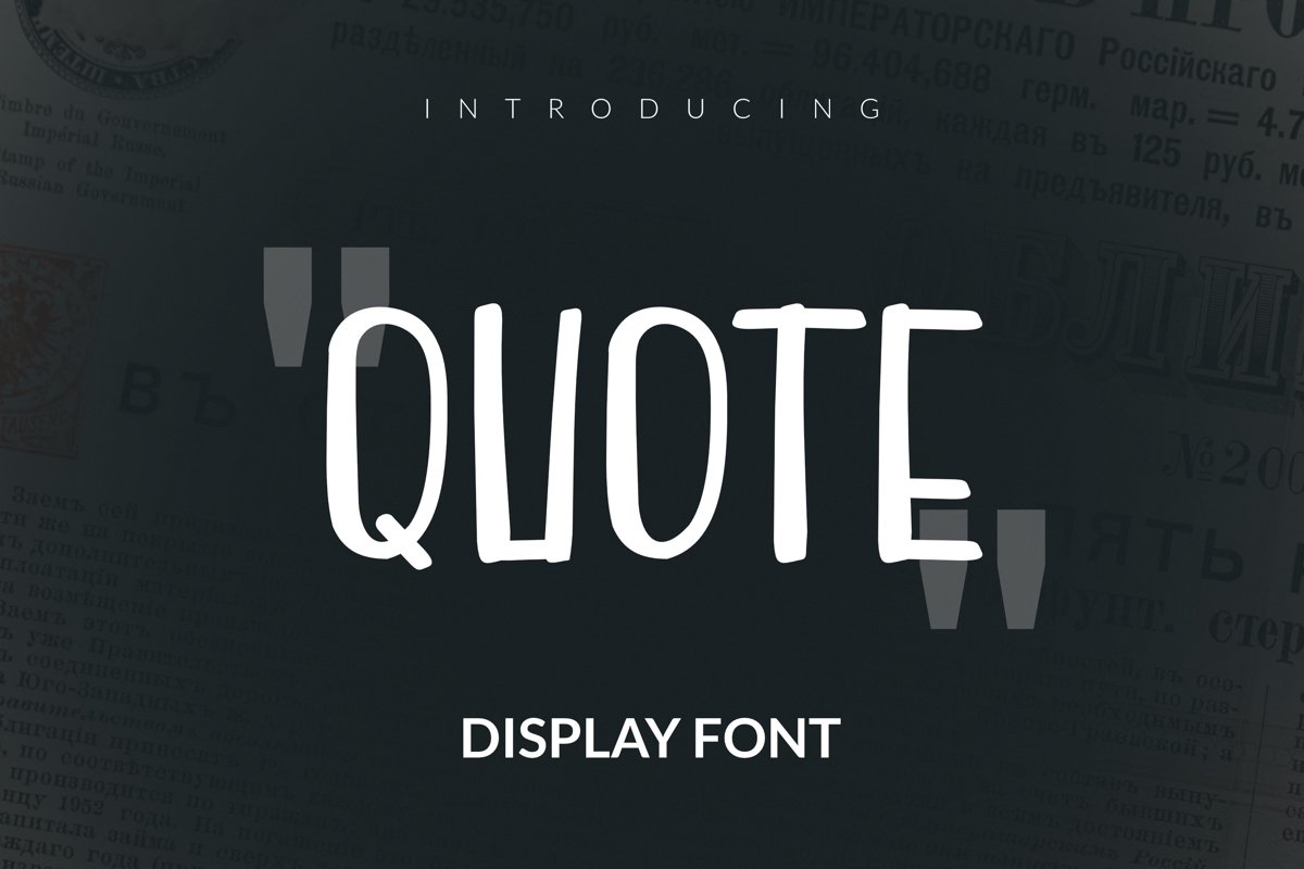 Quote Font example image 1