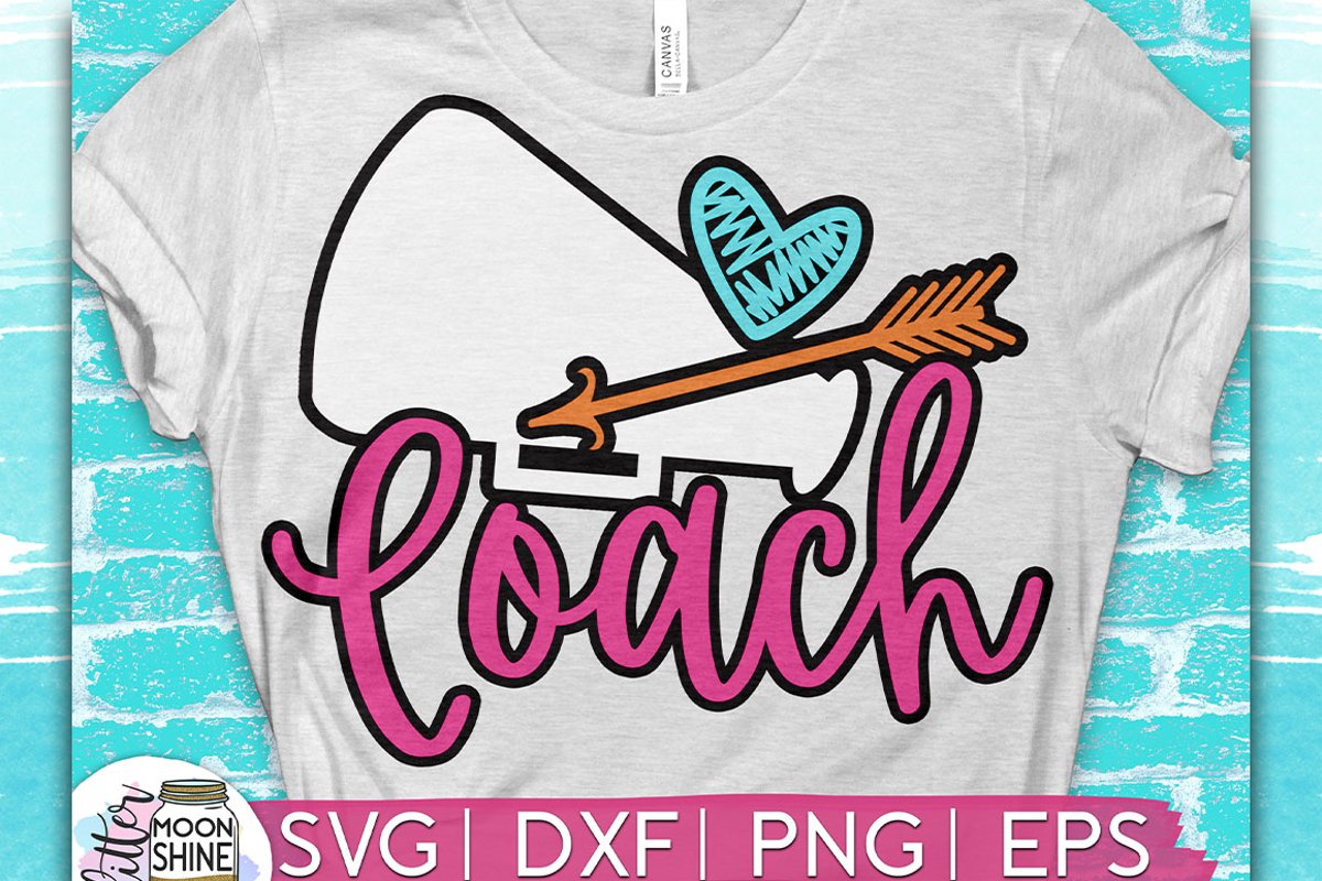 Cheerleading Coach SVG DXF PNG EPS Cutting Files example image 1