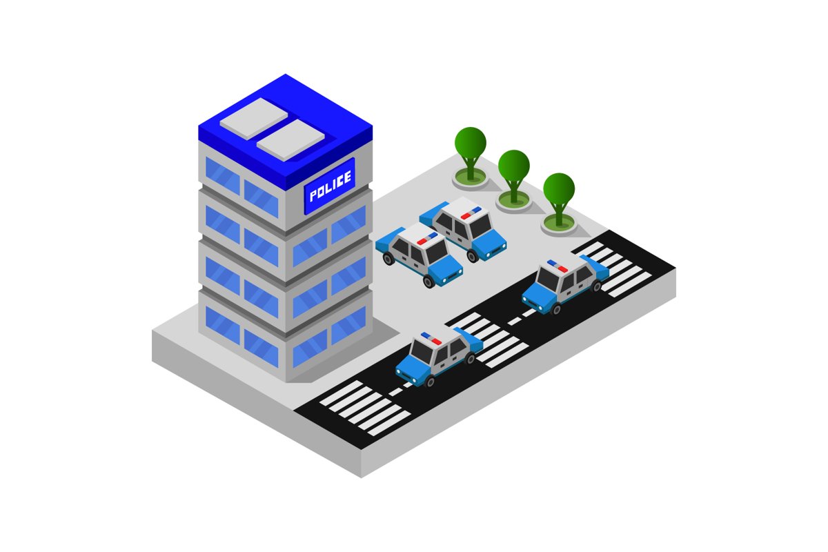 isometric police station example image 1