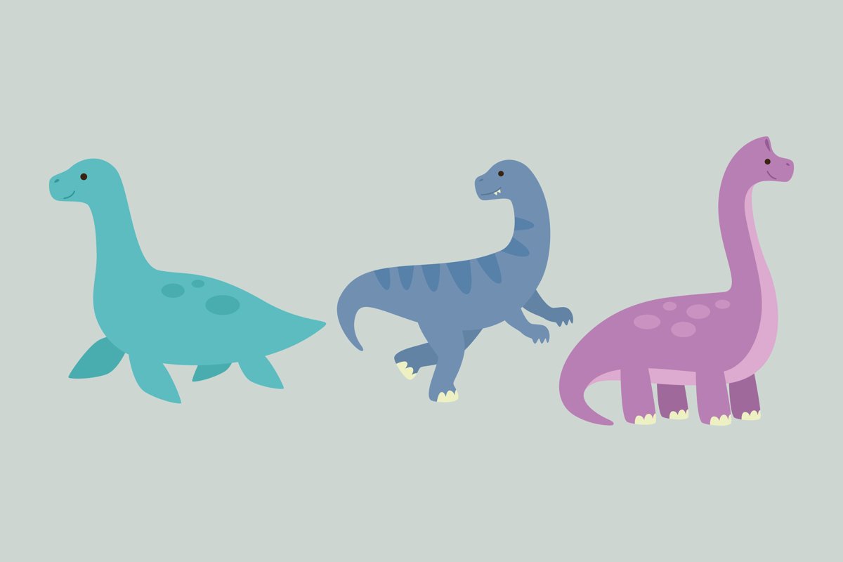 Dinosaurs Illustrations example image 1