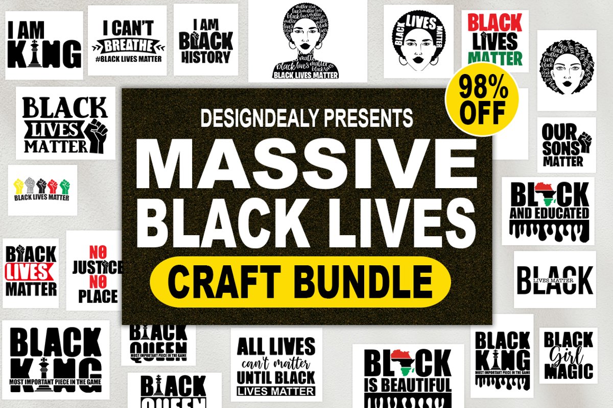 Black lives matter svg,Black Lives bundle,Black lives sign example image 1