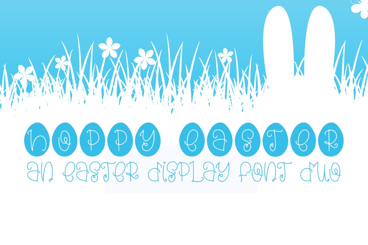 Hoppy Easter - An Easter Display Font Duo example image 1