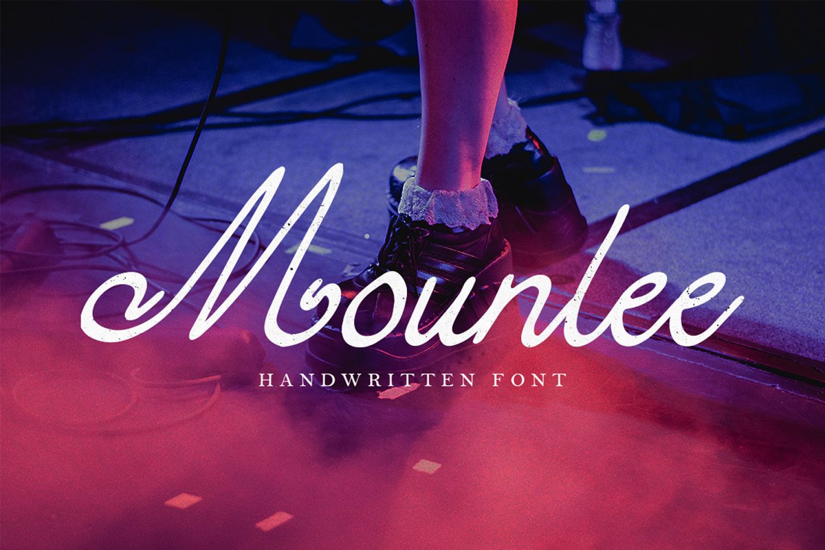 Mounlee - Handwritten Font example image 1