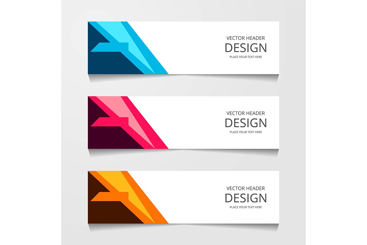 Abstract design banner, web template, layout header template example image 1