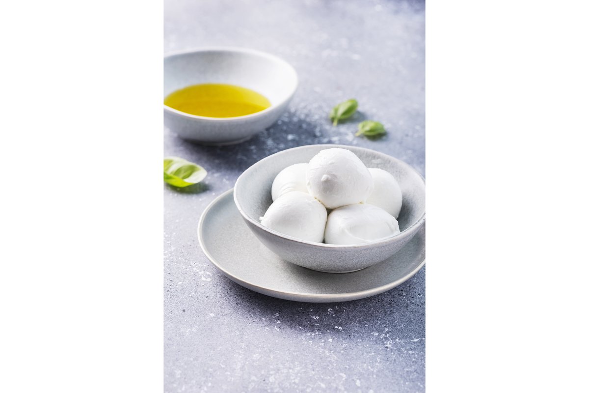 Italian cheese mozzarella with buffalo milk example image 1