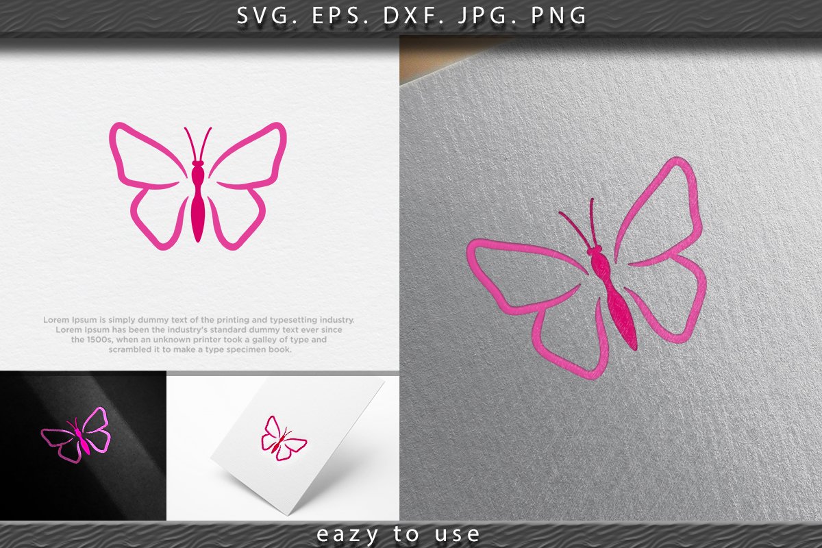 Beauty Butterfly logo Ideas. Inspiration logo design. Templa example image 1