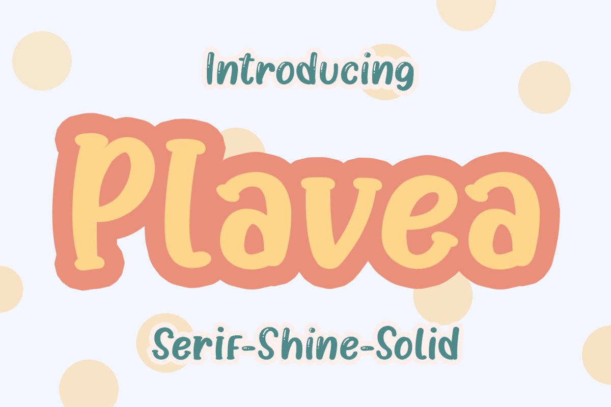 Plavea - Shine - Serif & Solid example image 1