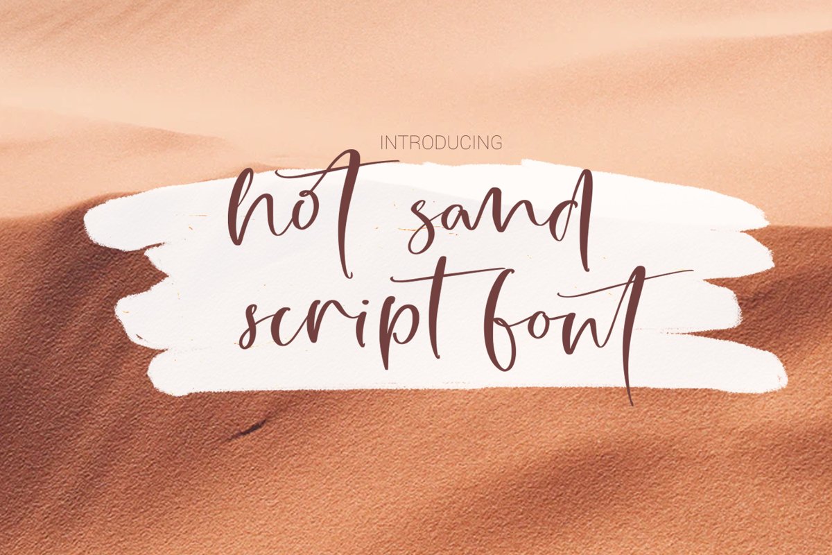 Hot Sand Script Font example image 1