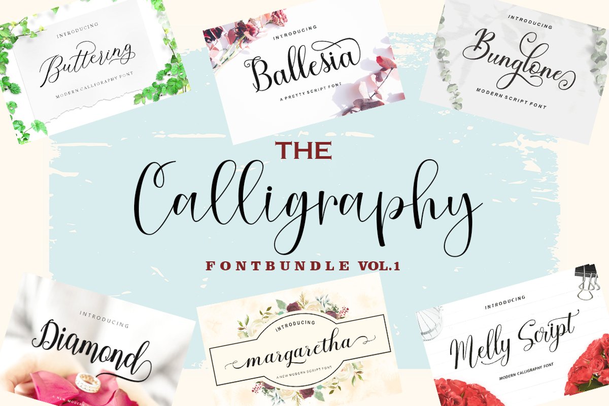 The Calligraphy Font Bundle example image 1