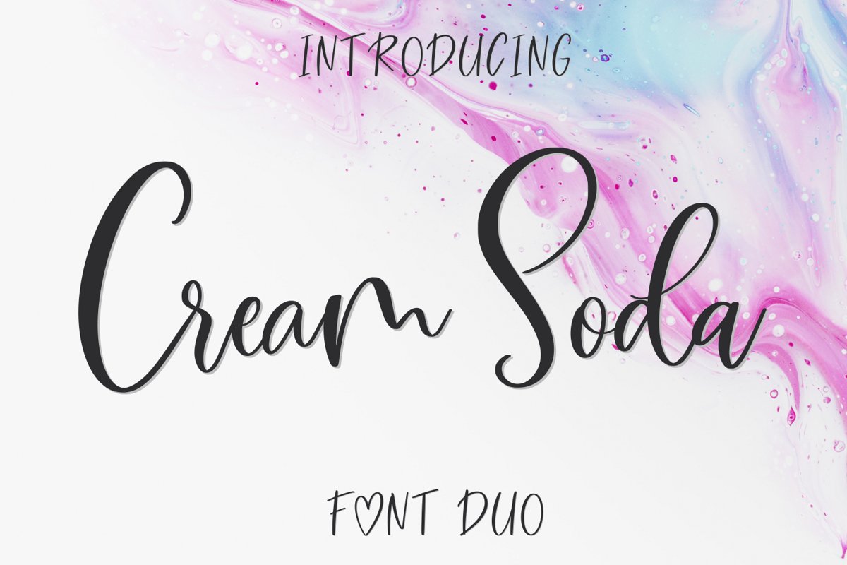 Cream Soda Font Duo example image 1