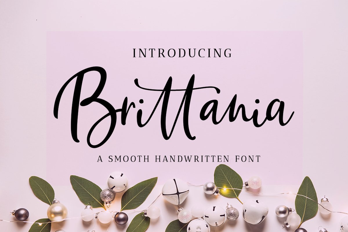Brittania Script example image 1