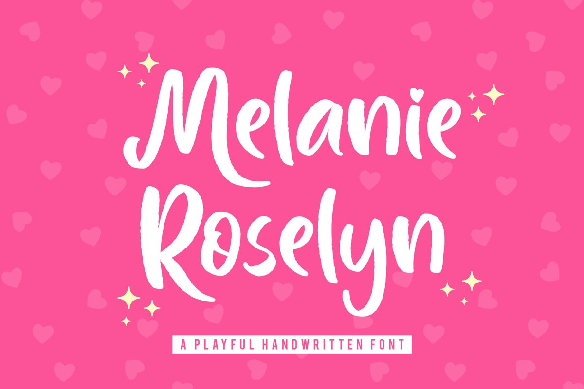 Melanie Roselyn - Playful Handwritten Font example image 1