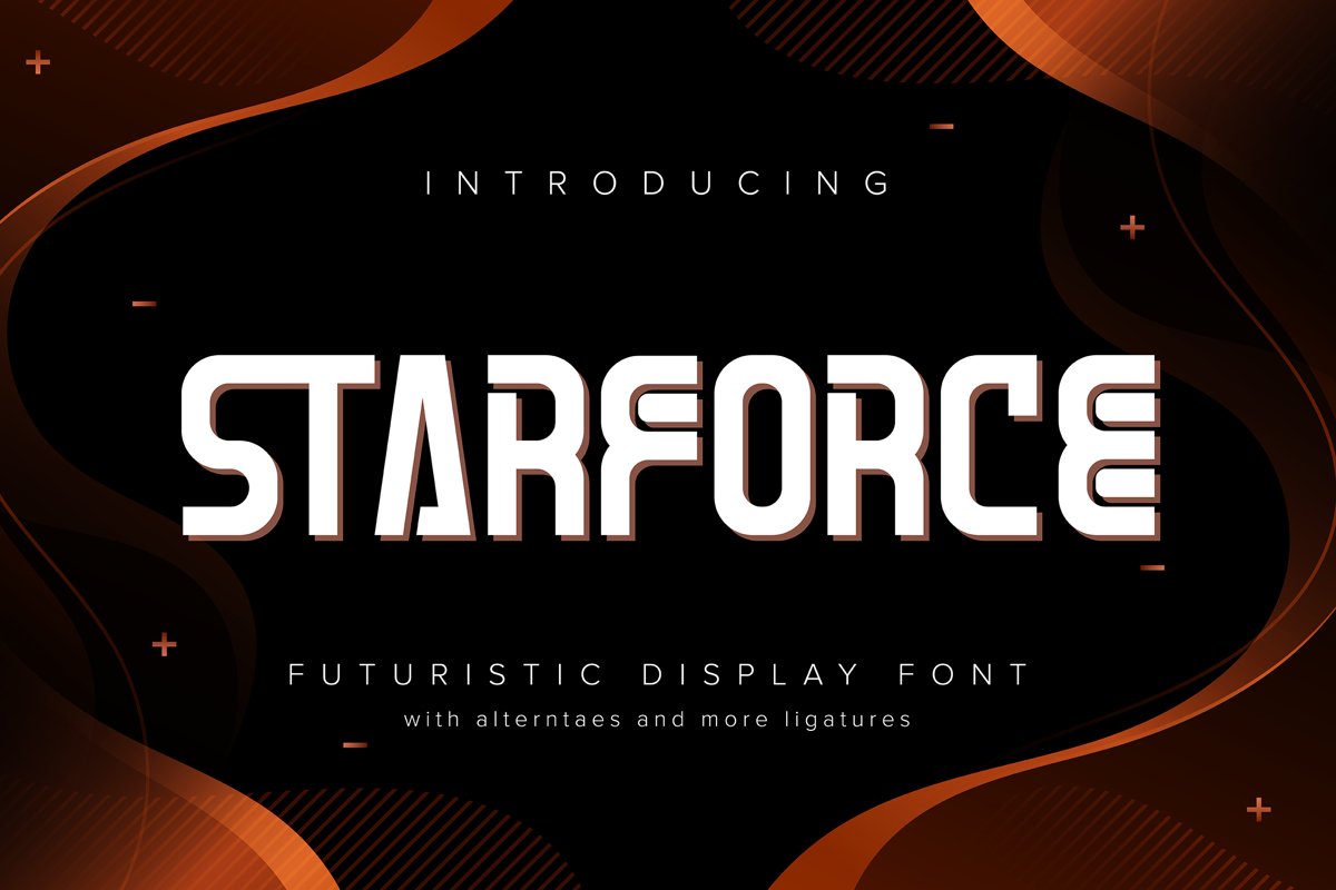 Starforce | Futuristic Display Typeface example image 1