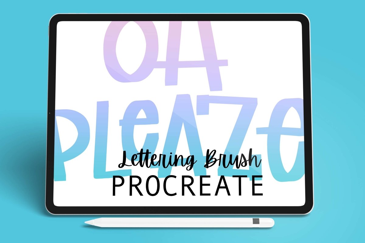 Procreate - Oh Please - Procreate Lettering Brush example image 1