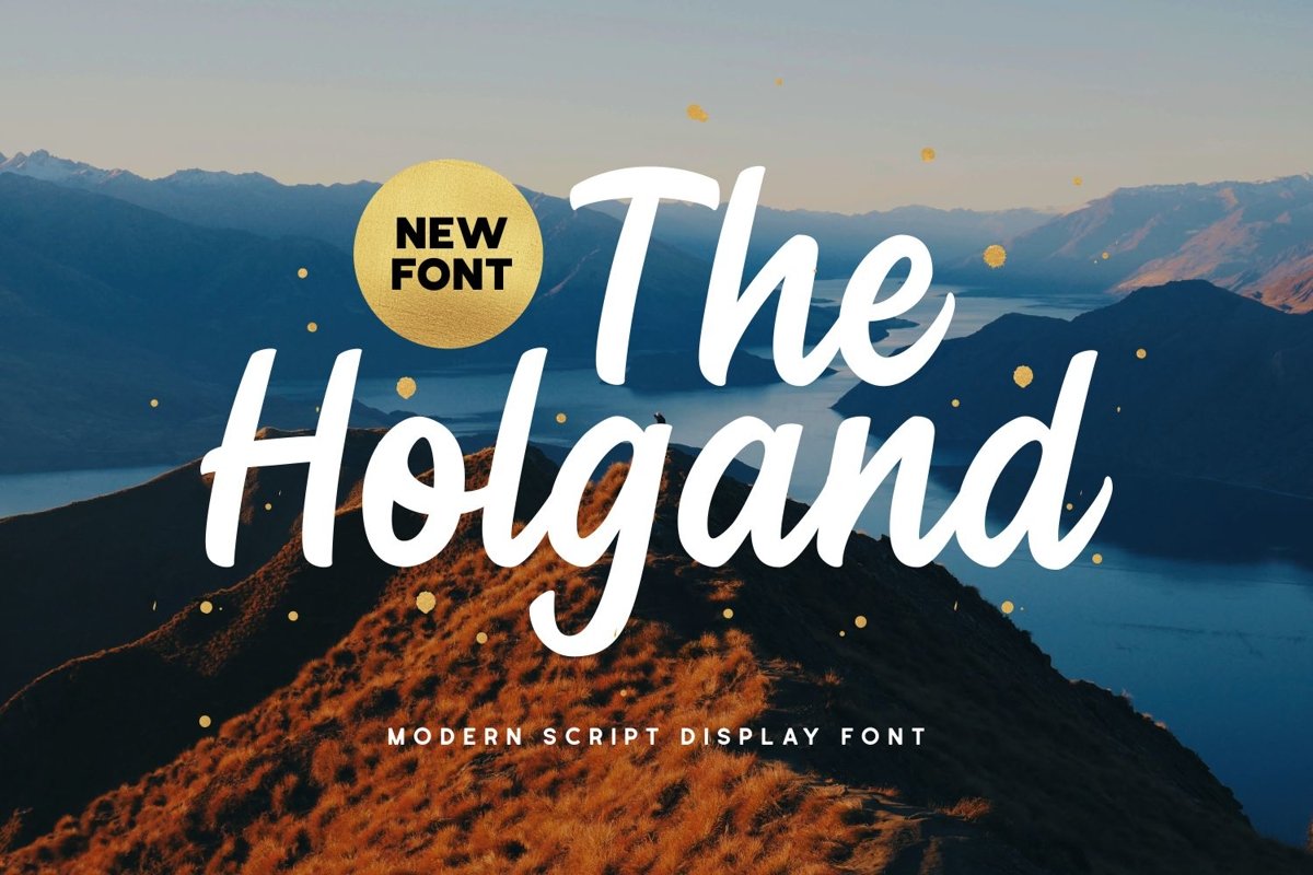 Holgand - Script Display Font example image 1