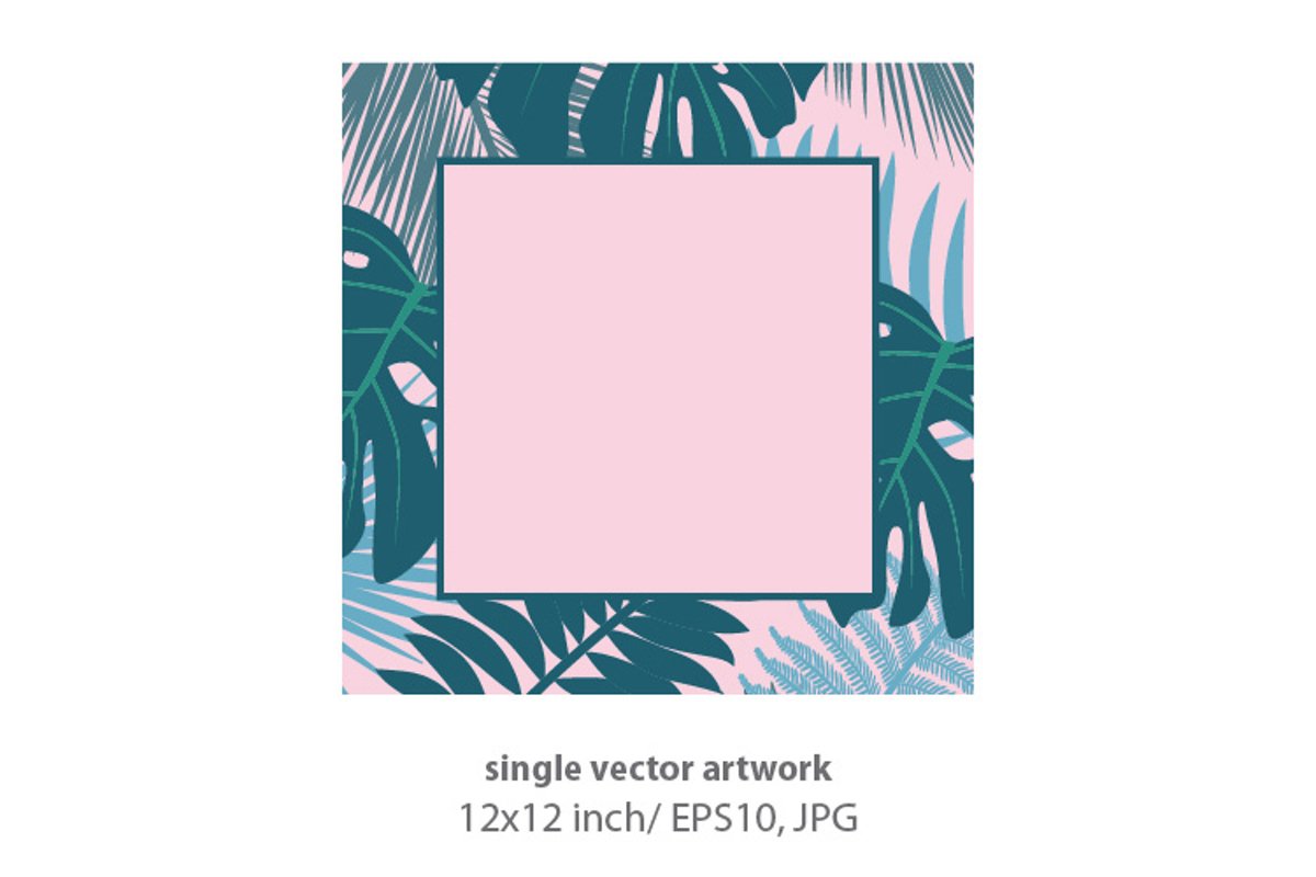 Palm branches - VECTOR ARTWORK example image 1