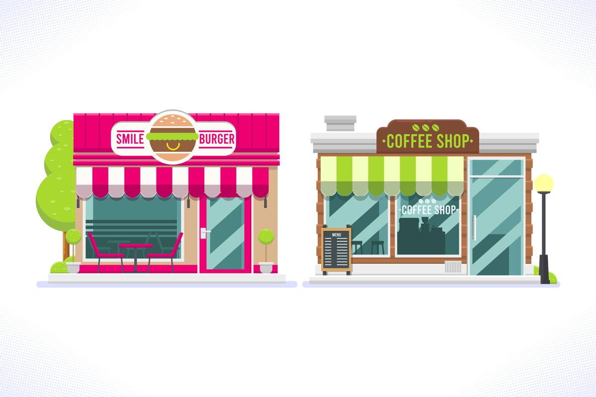 Store Facades Set example image 1