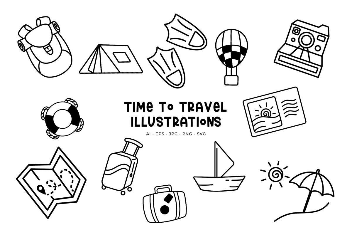 Time To Travel illustrations example image 1