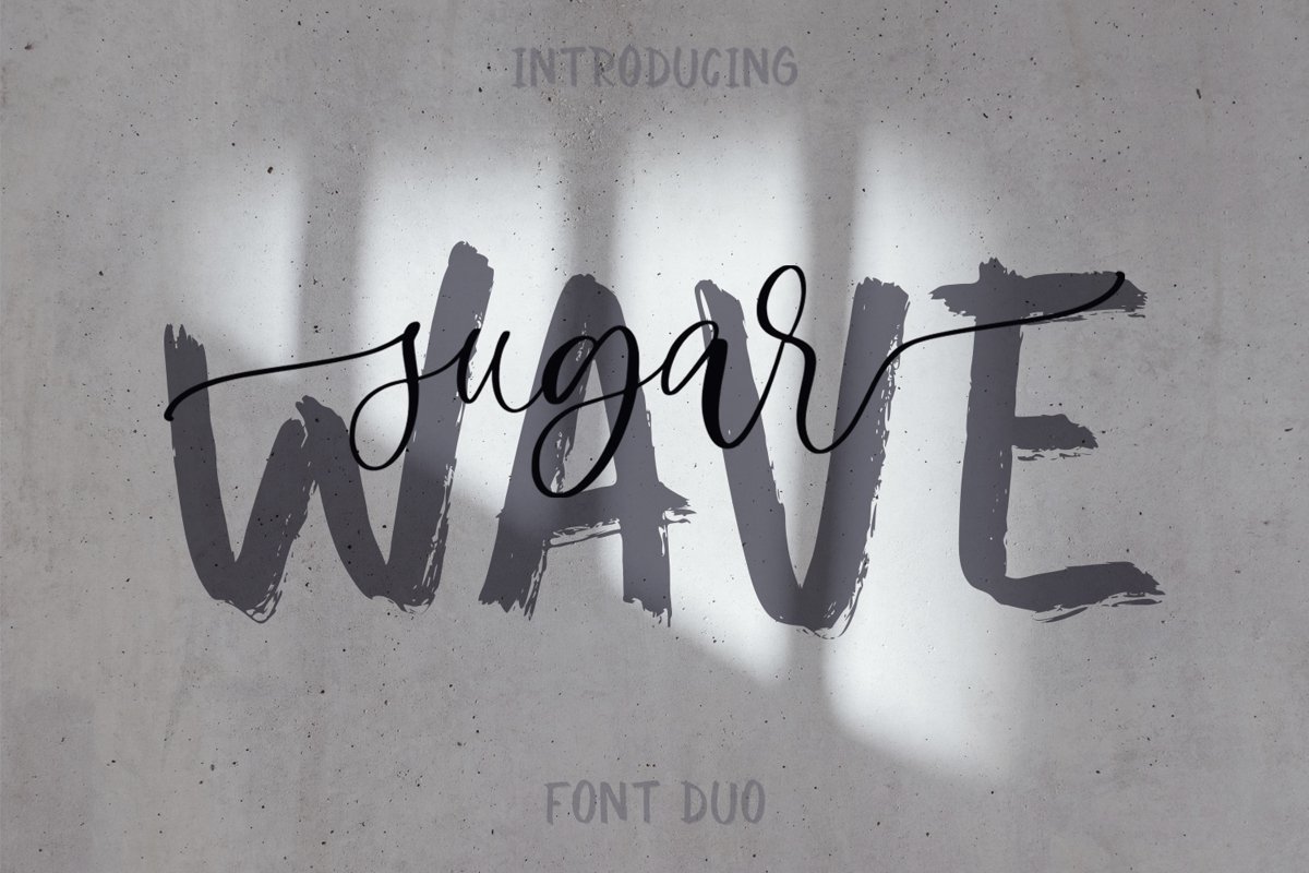 Sugar Wave Font Duo example image 1