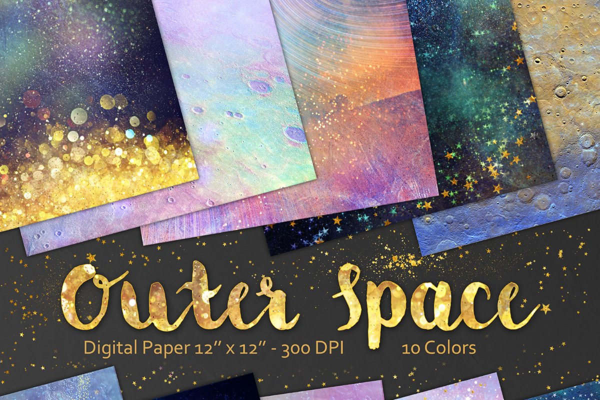 Outer Space Backgrounds example image 1