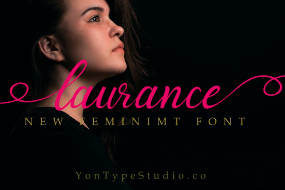 laurance lovely font example image 1