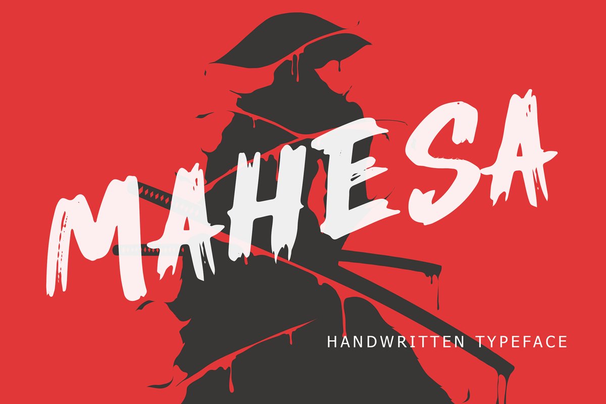 Mahesa Handwritten Brush Font example image 1