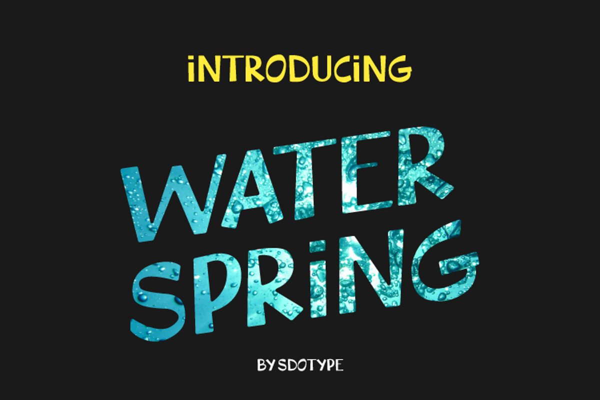WaterSpring - Display Font example image 1