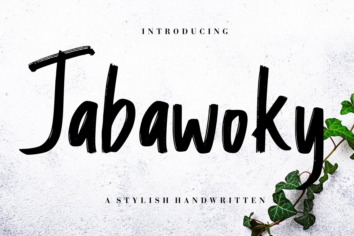 Jabawoky Stylish Handwritten example image 1