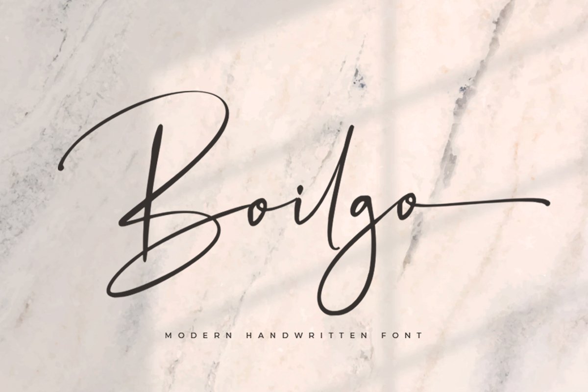 Boilgo - Luxury Signature Font example image 1