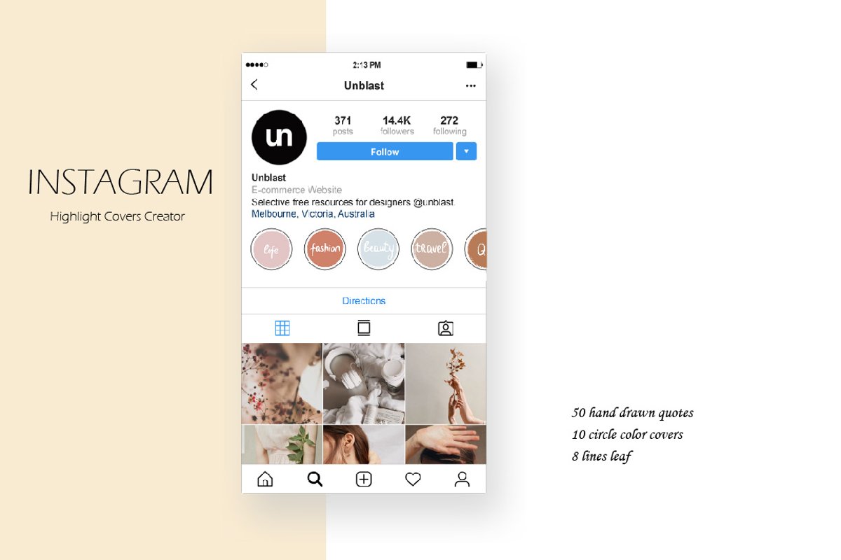 Instagram Highlight Covers Creator example image 1