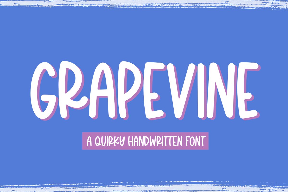 Grapevine - A Fun Handwritten Font example image 1
