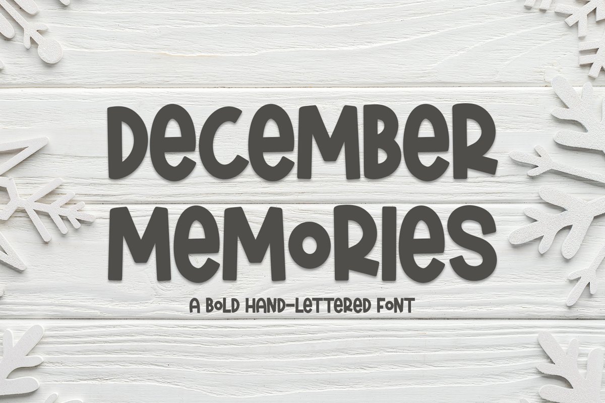 December Memories - A Bold Hand-Lettered Font example image 1