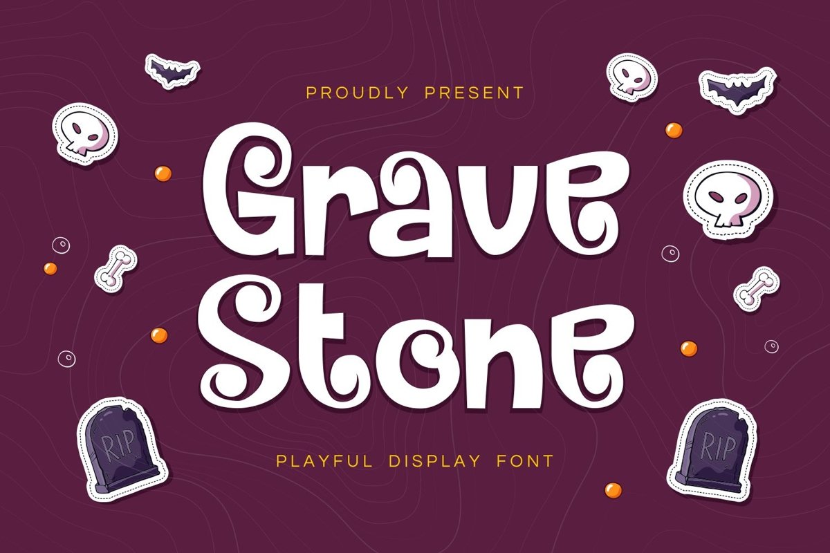 Gravestone - Playful Display Font example image 1