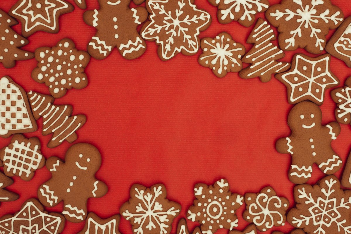 Christmas cookies background. example image 1