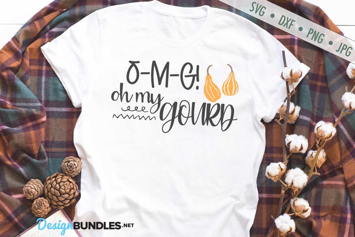 Oh My Gourd | OMG | Autumn | Fall SVG example image 1