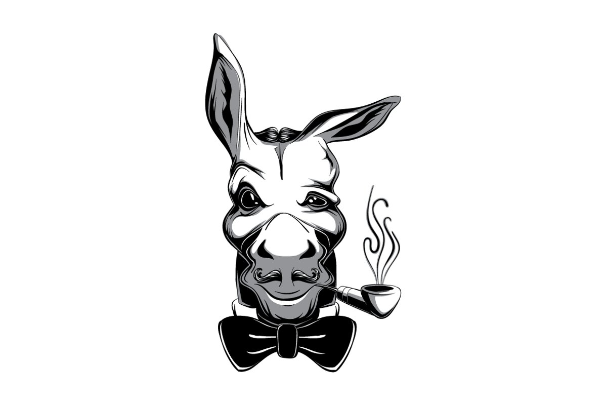 Funny Snobbish Donkey example image 1